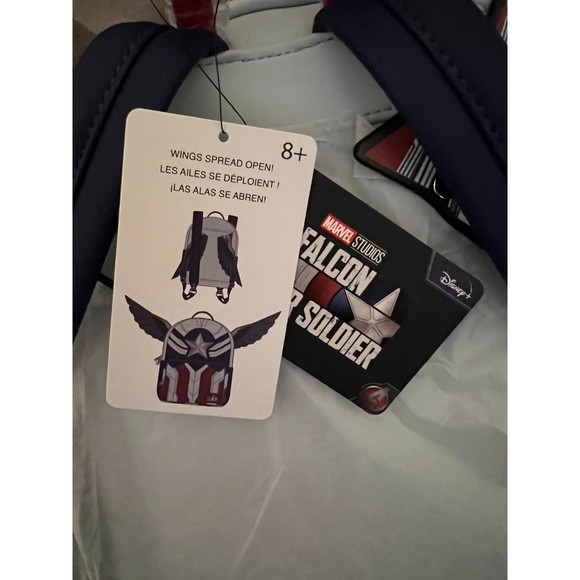 Loungefly Marvel The Falcon And The Winter Soldier Captain America Backpack NEW - Picture 2 of 4